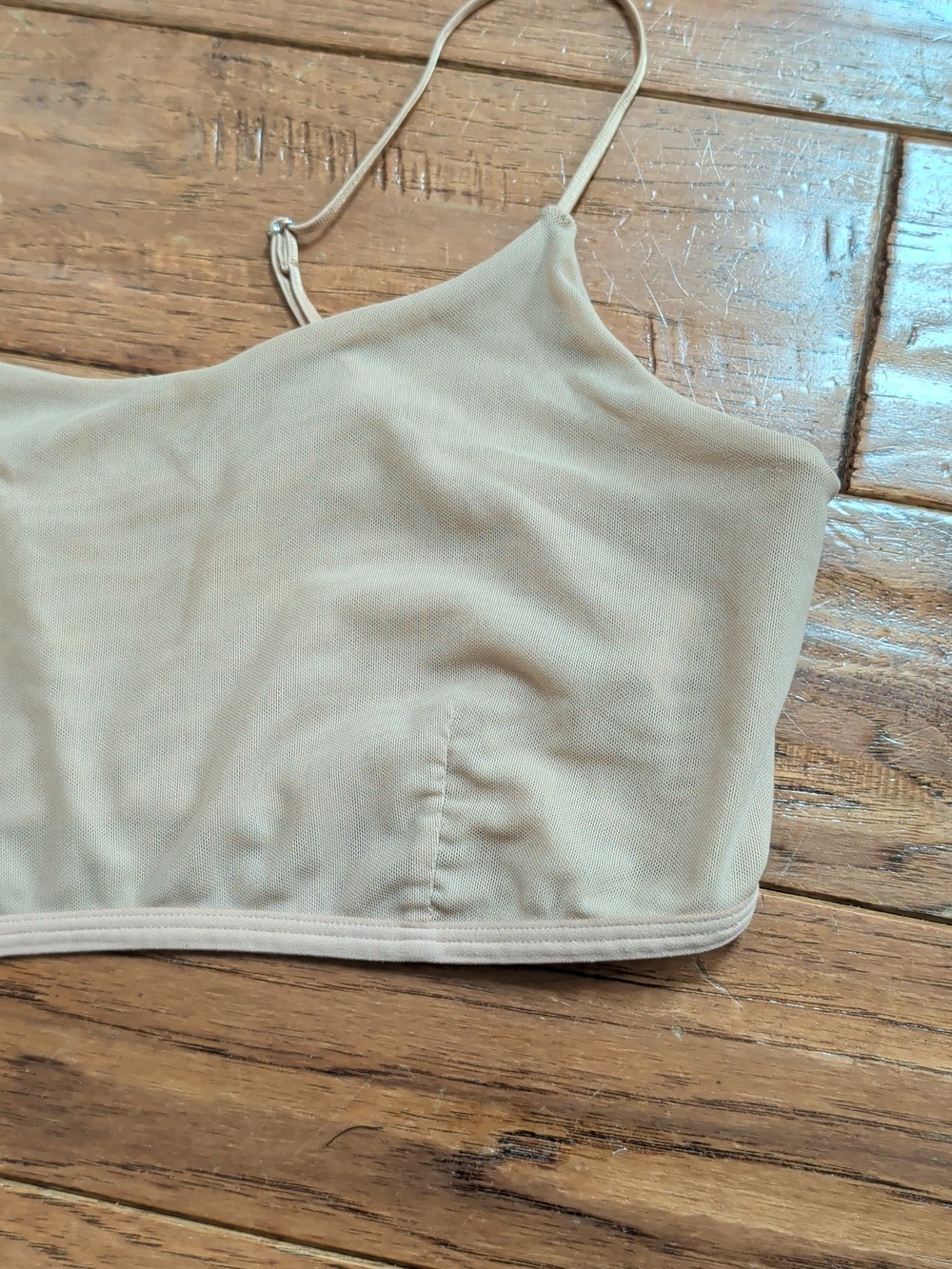 ALO Yoga Airmesh Venus Nude-Beige Mesh Bralette - Picture 2 of 7